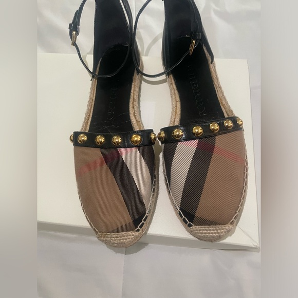 Burberry Studded Espadrille Flats Sandal - Picture 9 of 15